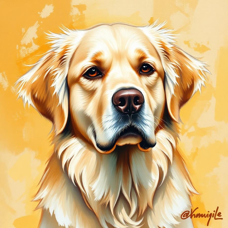 Golden retriever portrait